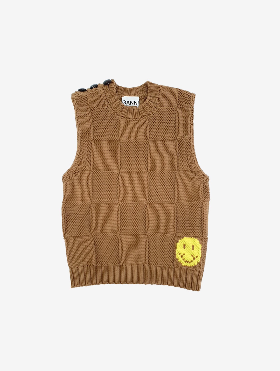 SMILEY FITTED SWEATER VEST