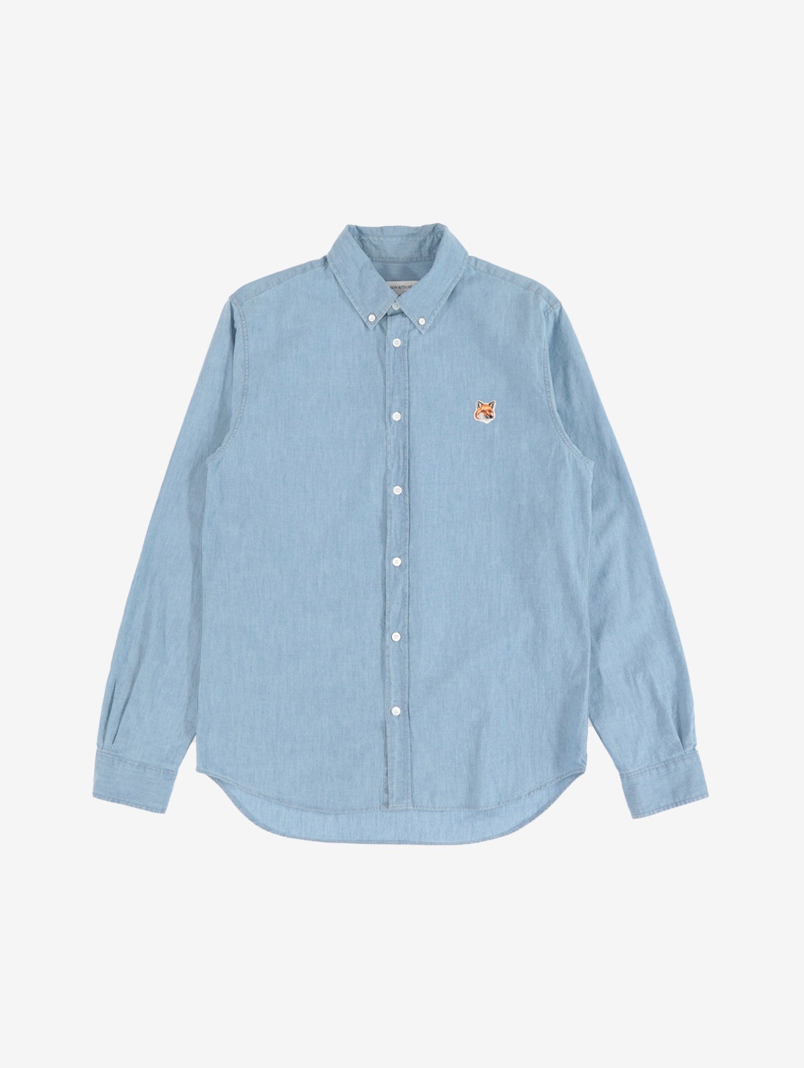BUTTON DOWN SHIRT WITH FOX HEAD PATCH