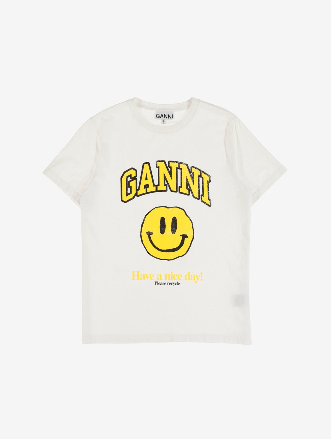 RELAXED FIT ORGANIC COTTON SMILEY GRAPHIC T-SHIRT