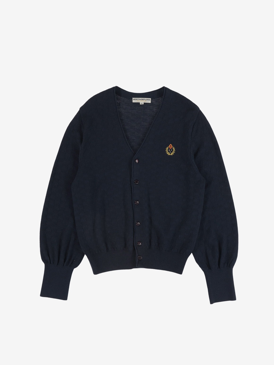 HFC CREST CHECKED CARDIGAN
